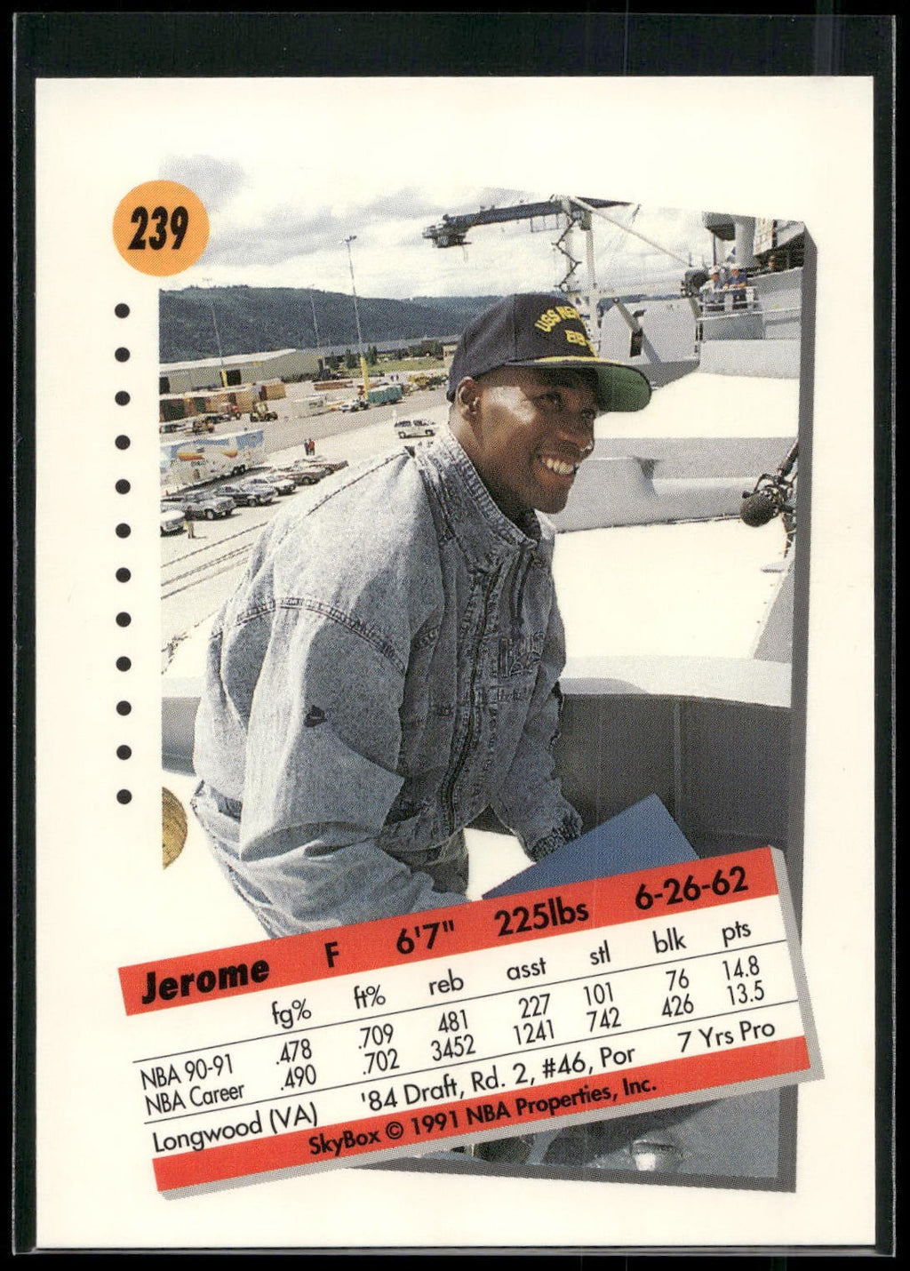 1991-92 SkyBox #239 Jerome Kersey
