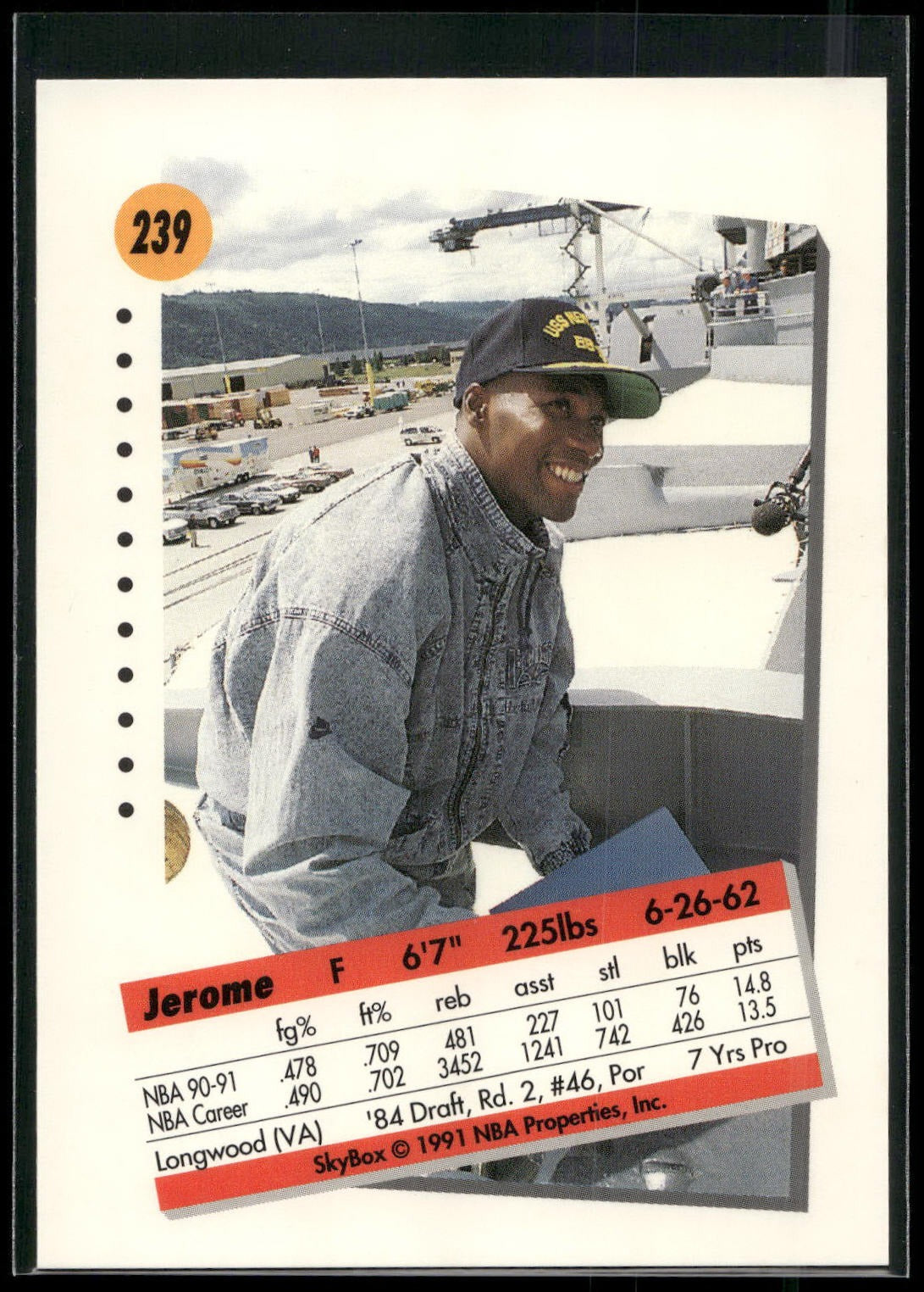 1991-92 SkyBox #239 Jerome Kersey