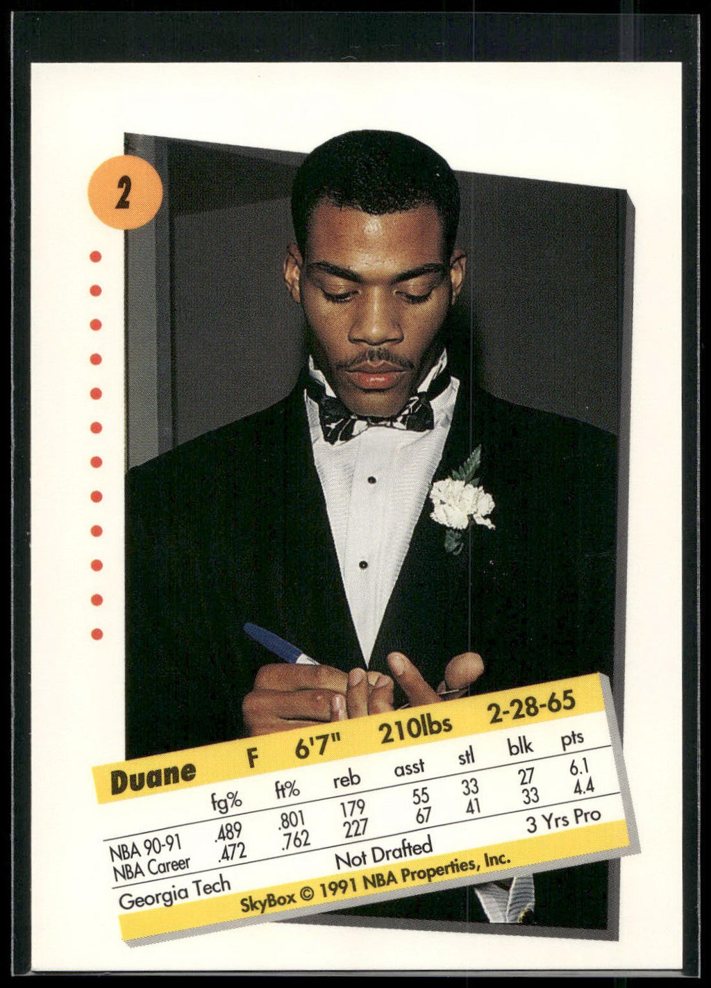1991-92 SkyBox #2 Duane Ferrell