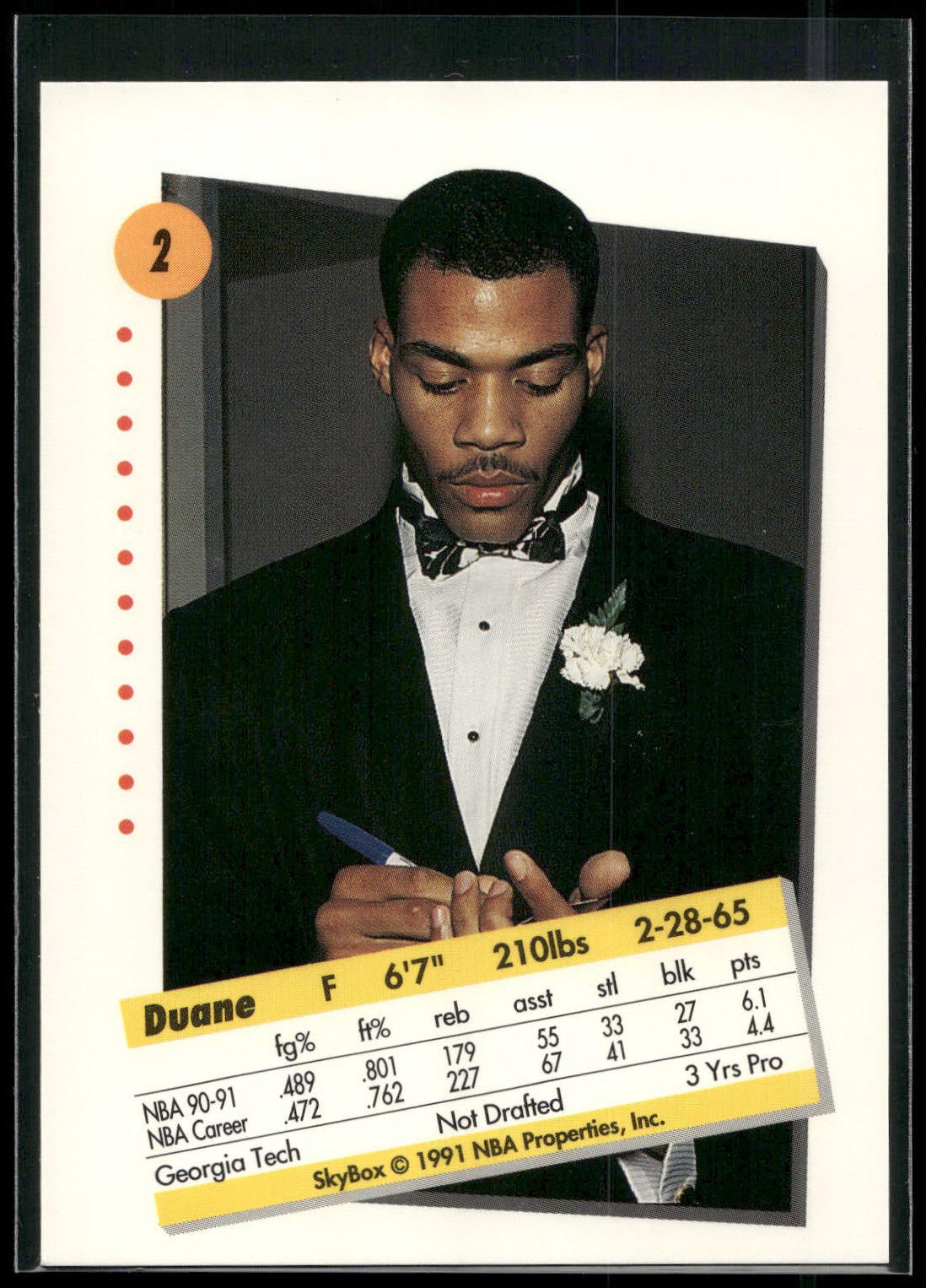 1991-92 SkyBox #2 Duane Ferrell