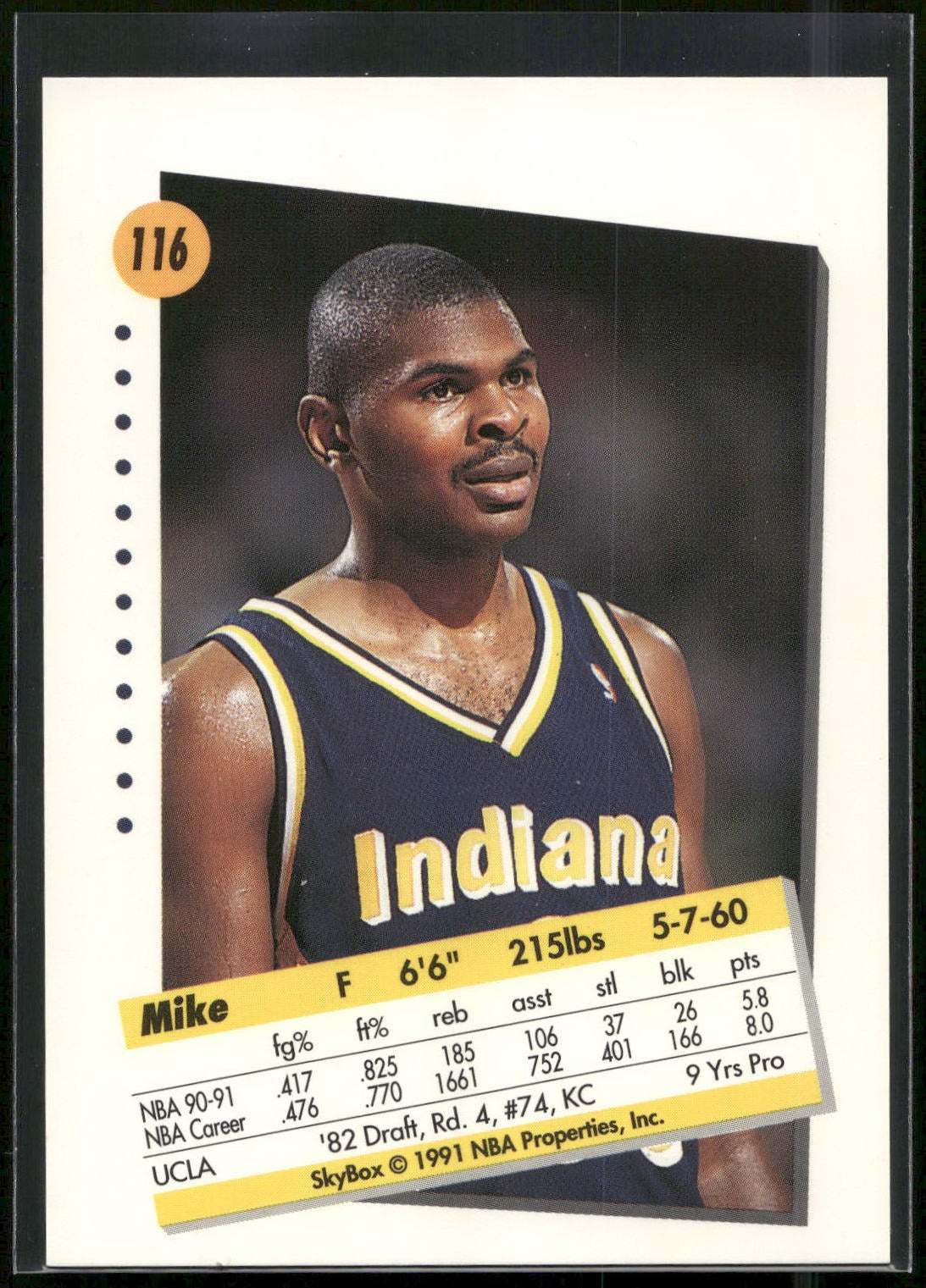 1991-92 SkyBox #116 Mike Sanders