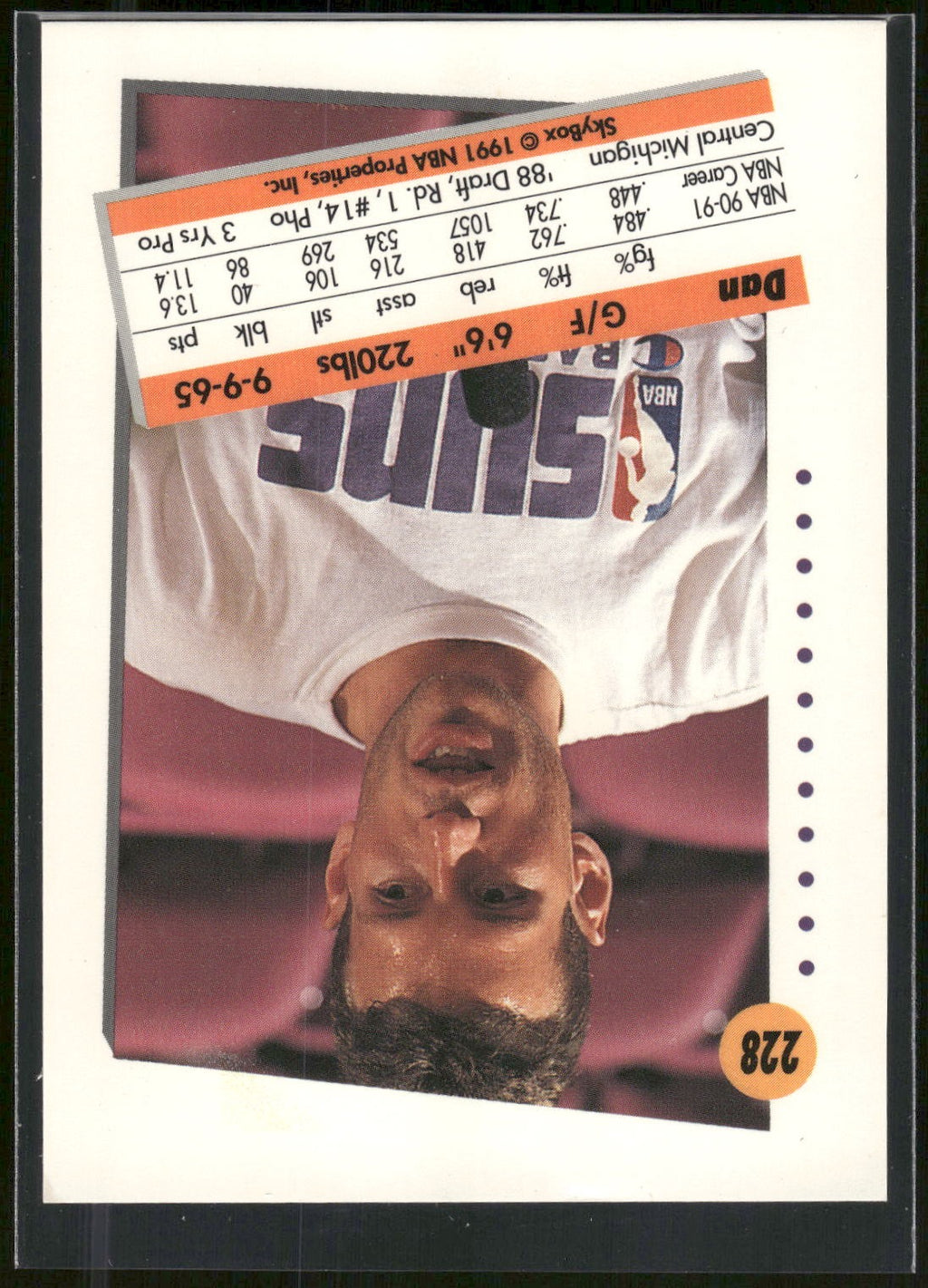 1991-92 SkyBox #228 Dan Majerle