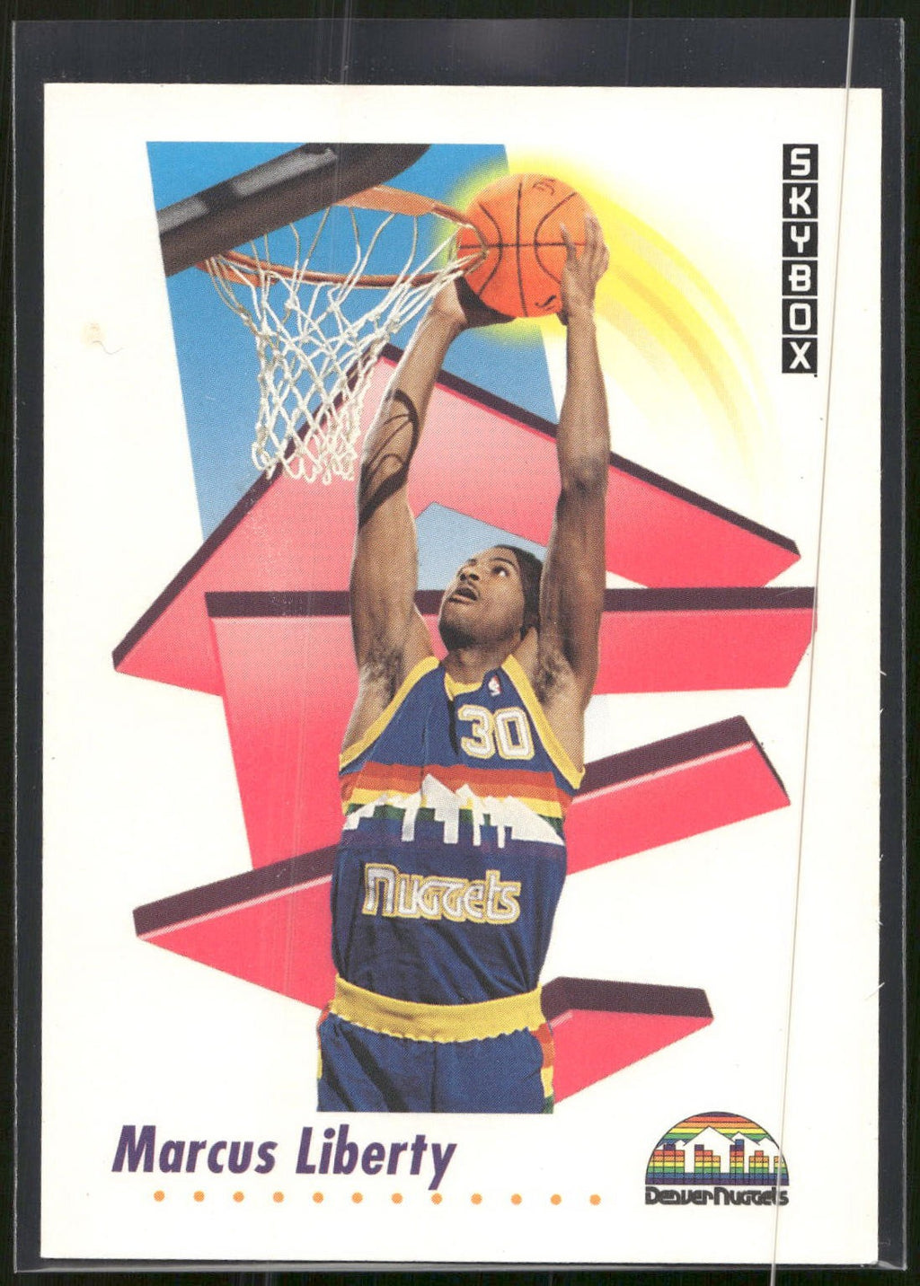 1991-92 SkyBox #72 Marcus Liberty