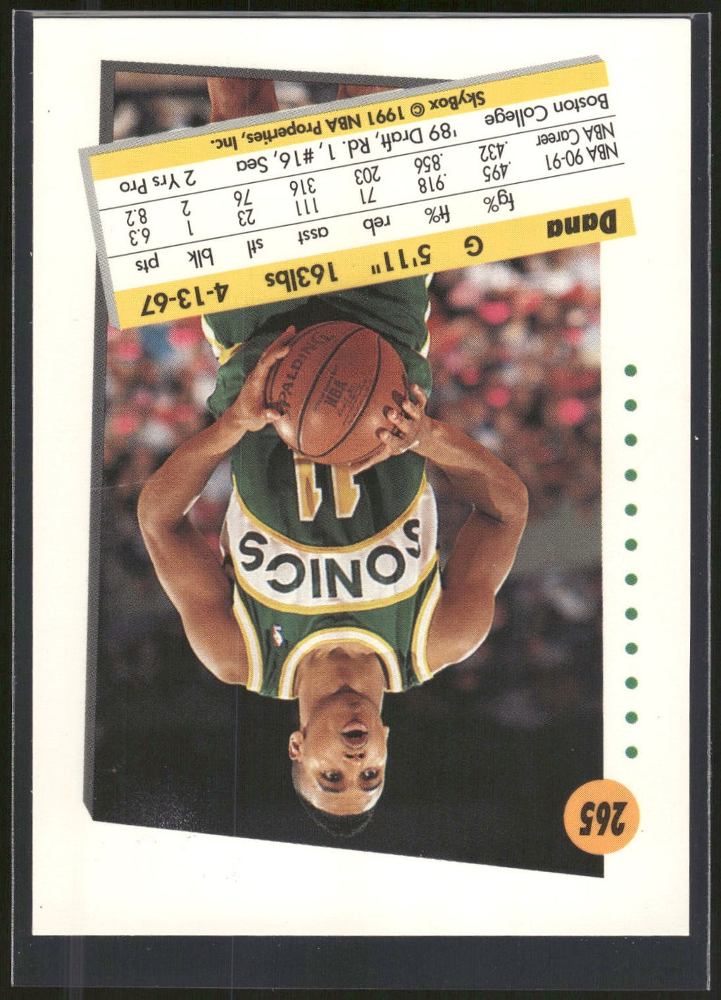 1991-92 SkyBox #265 Dana Barros