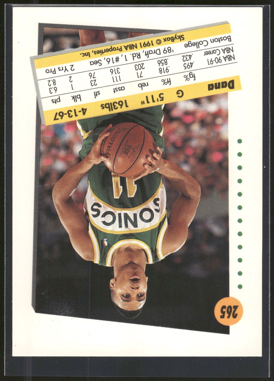 1991-92 SkyBox #265 Dana Barros