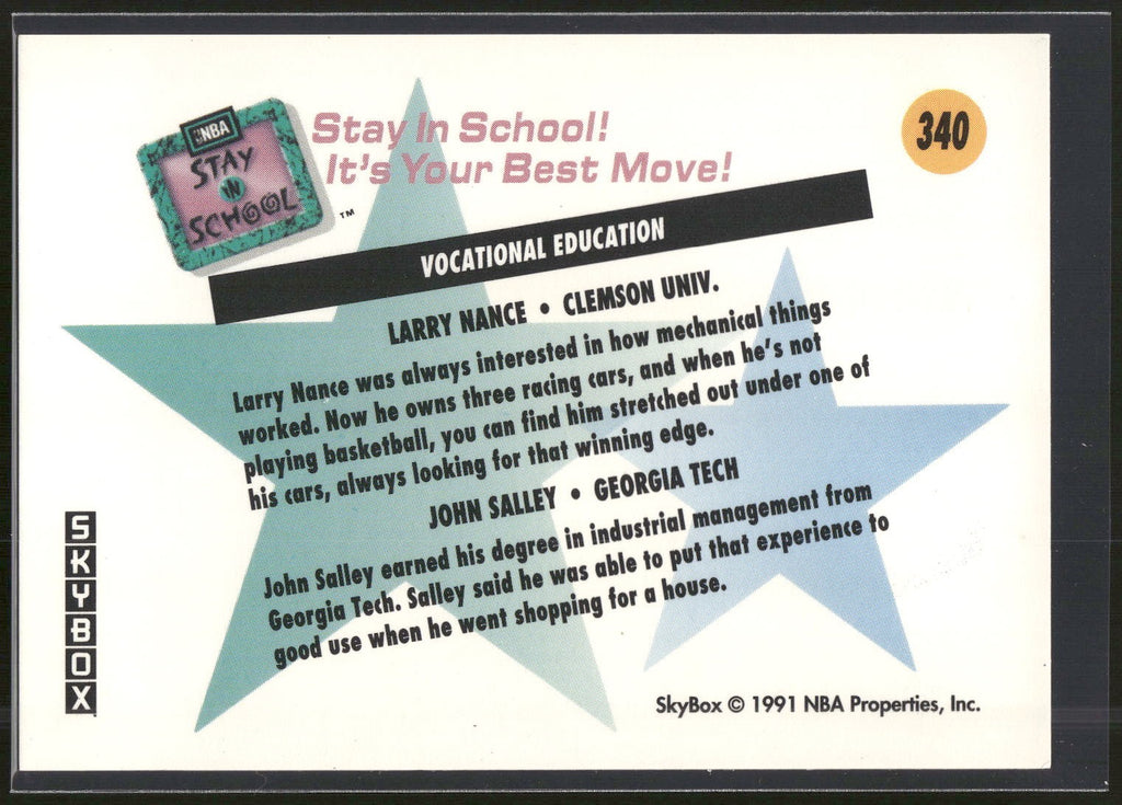 1991-92 SkyBox #340 Vocational Education