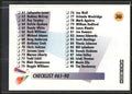 1991-92 SkyBox #346 Checklist: 61-120