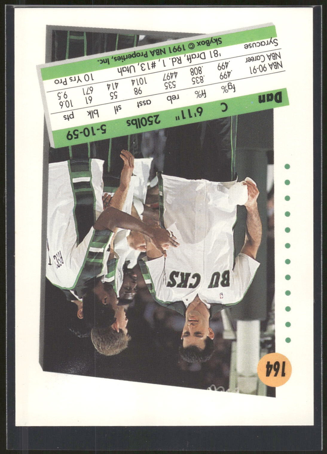 1991-92 SkyBox #164 Dan Schayes
