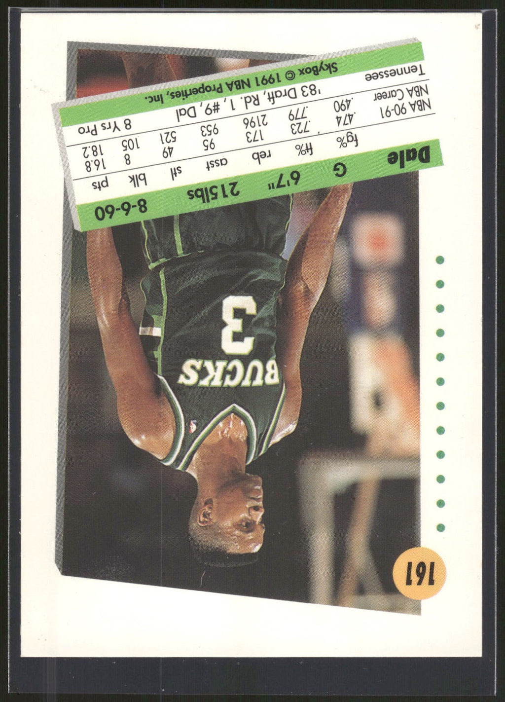 1991-92 SkyBox #161 Dale Ellis