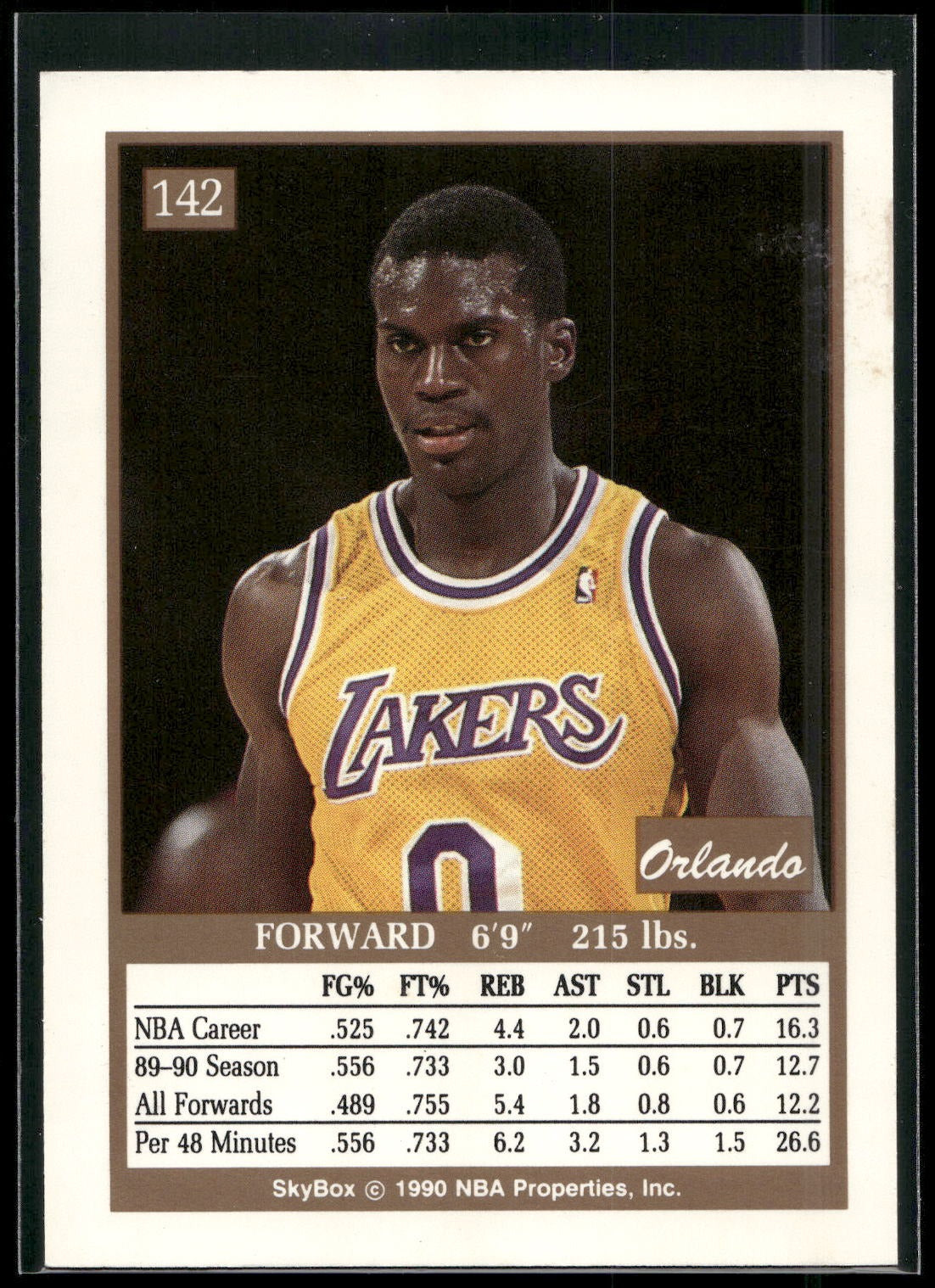 1990-91 SkyBox #142 Orlando Woolridge