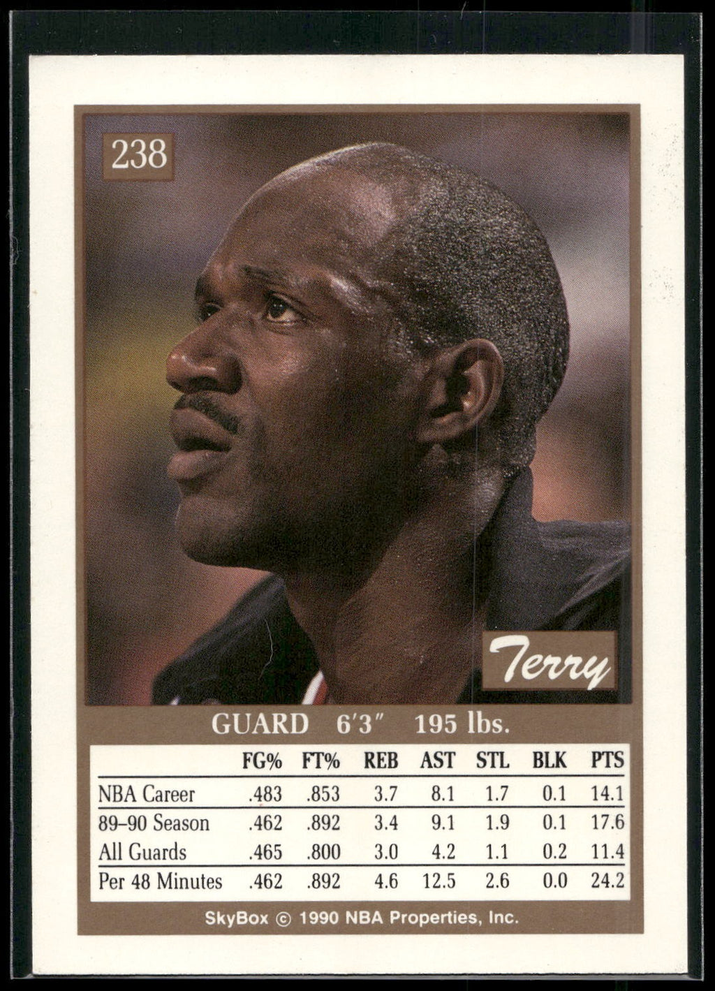 1990-91 SkyBox #238 Terry Porter