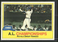 1981 Topps #401 1980 A.L. Championships ALCS
