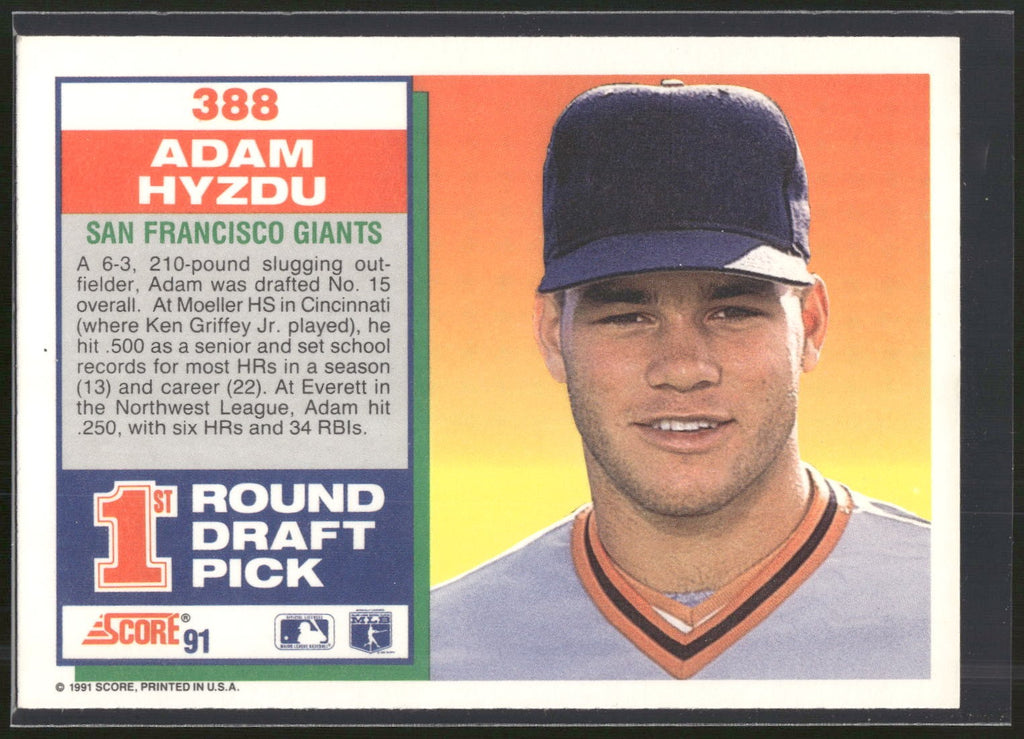 1991 Score #388 Adam Hyzdu