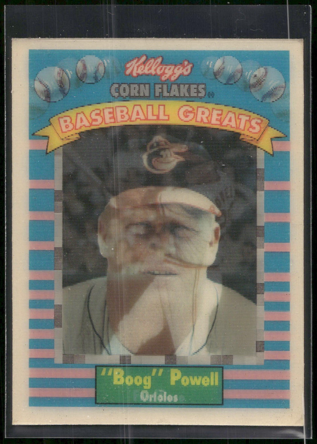 1991 Kellogg's Corn Flakes Baseball Greats #13 Boog Powell