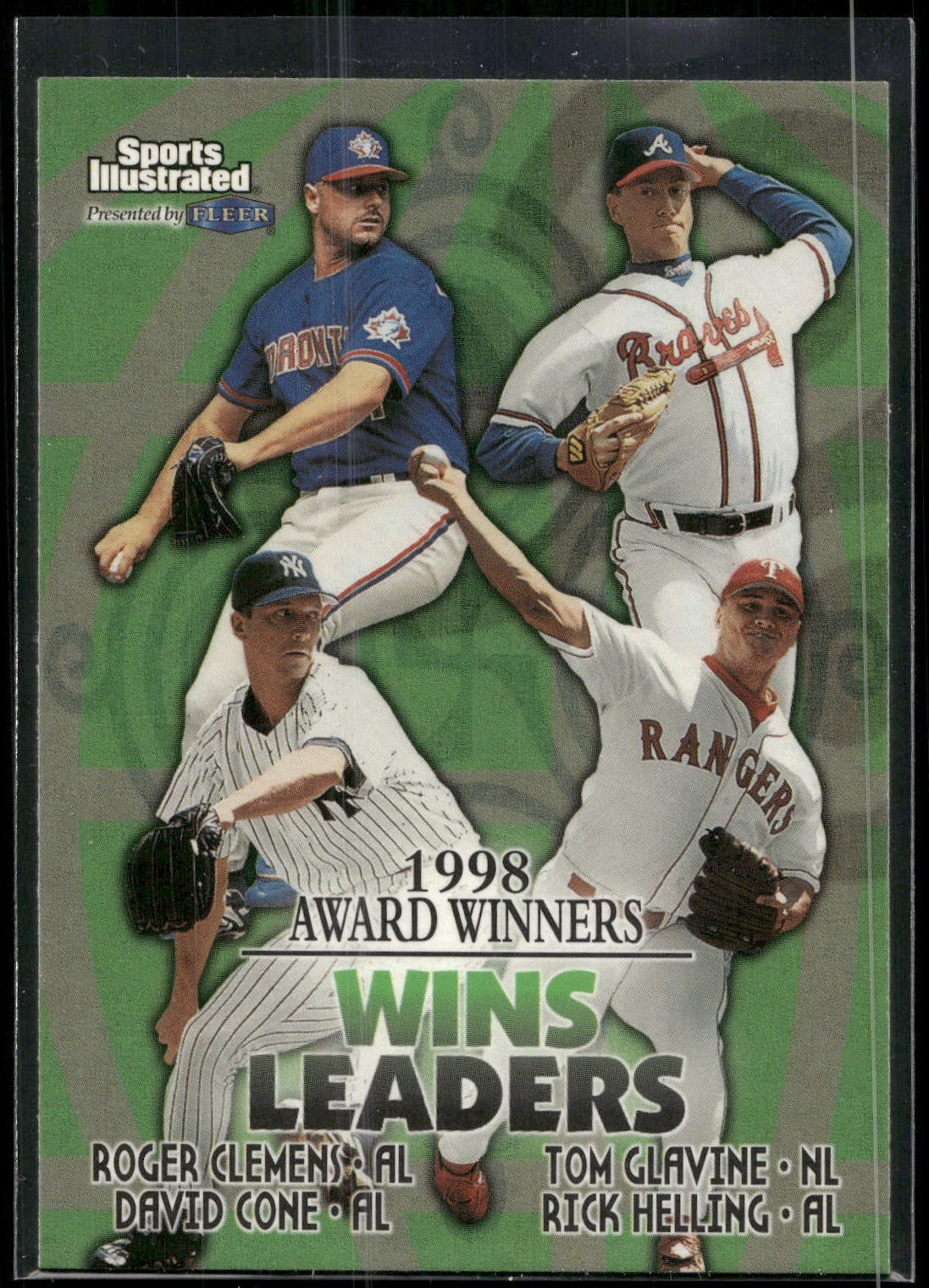 1999 Sports Illustrated #14 Roger Clemens / Tom Glavine David Cone Rick Helling