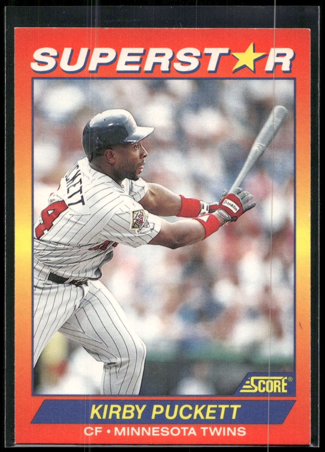 1992 Score 100 Superstars #7 Kirby Puckett