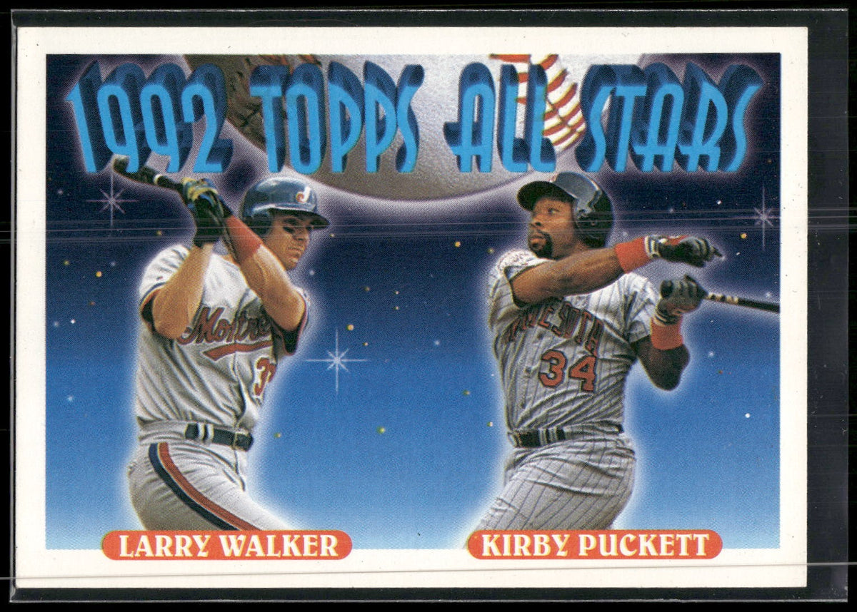 1993 Topps #406 Larry Walker / Kirby Puckett