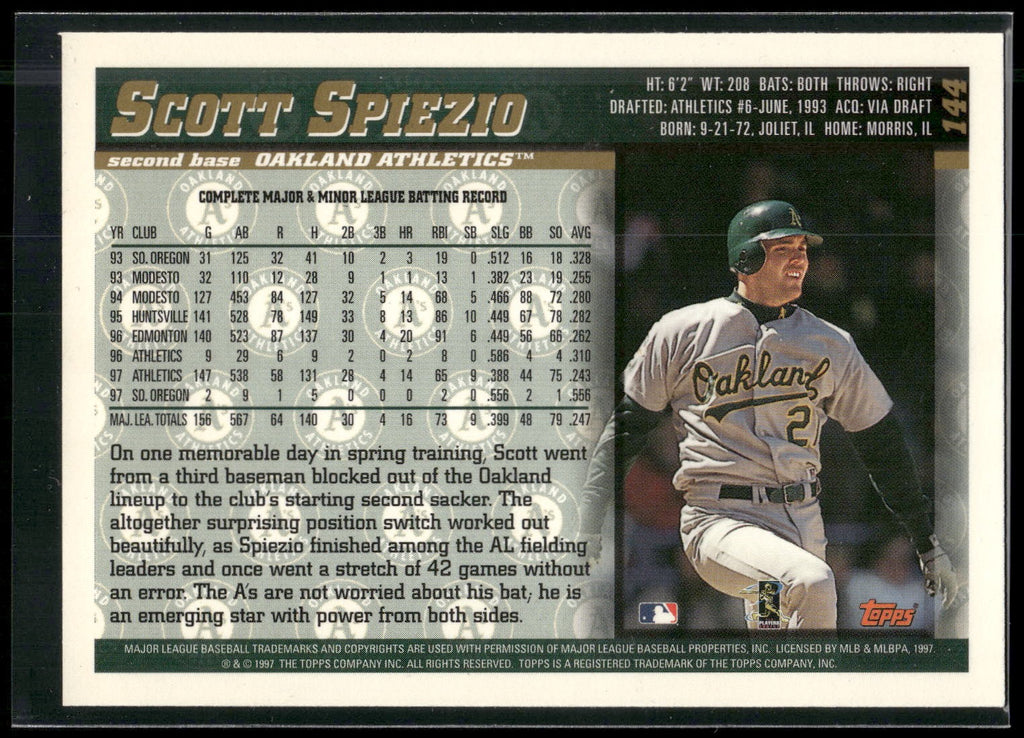 1998 Topps #144 Scott Spiezio