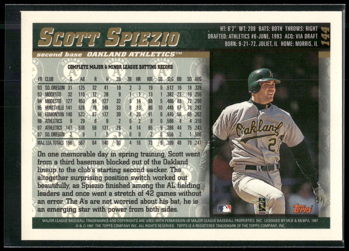1998 Topps #144 Scott Spiezio