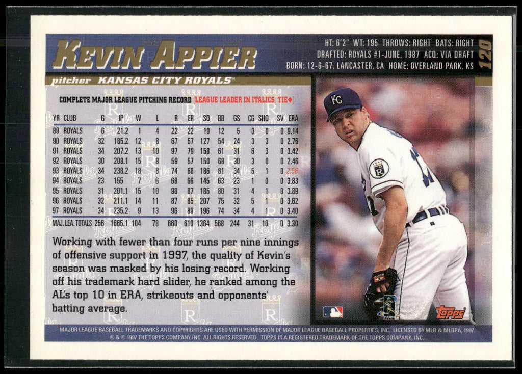 1998 Topps #120 Kevin Appier