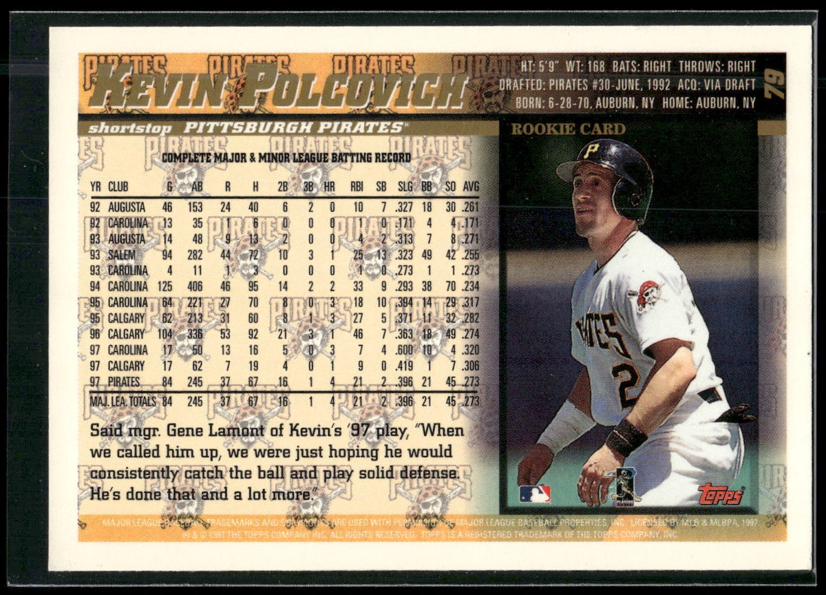 1998 Topps #79 Kevin Polcovich