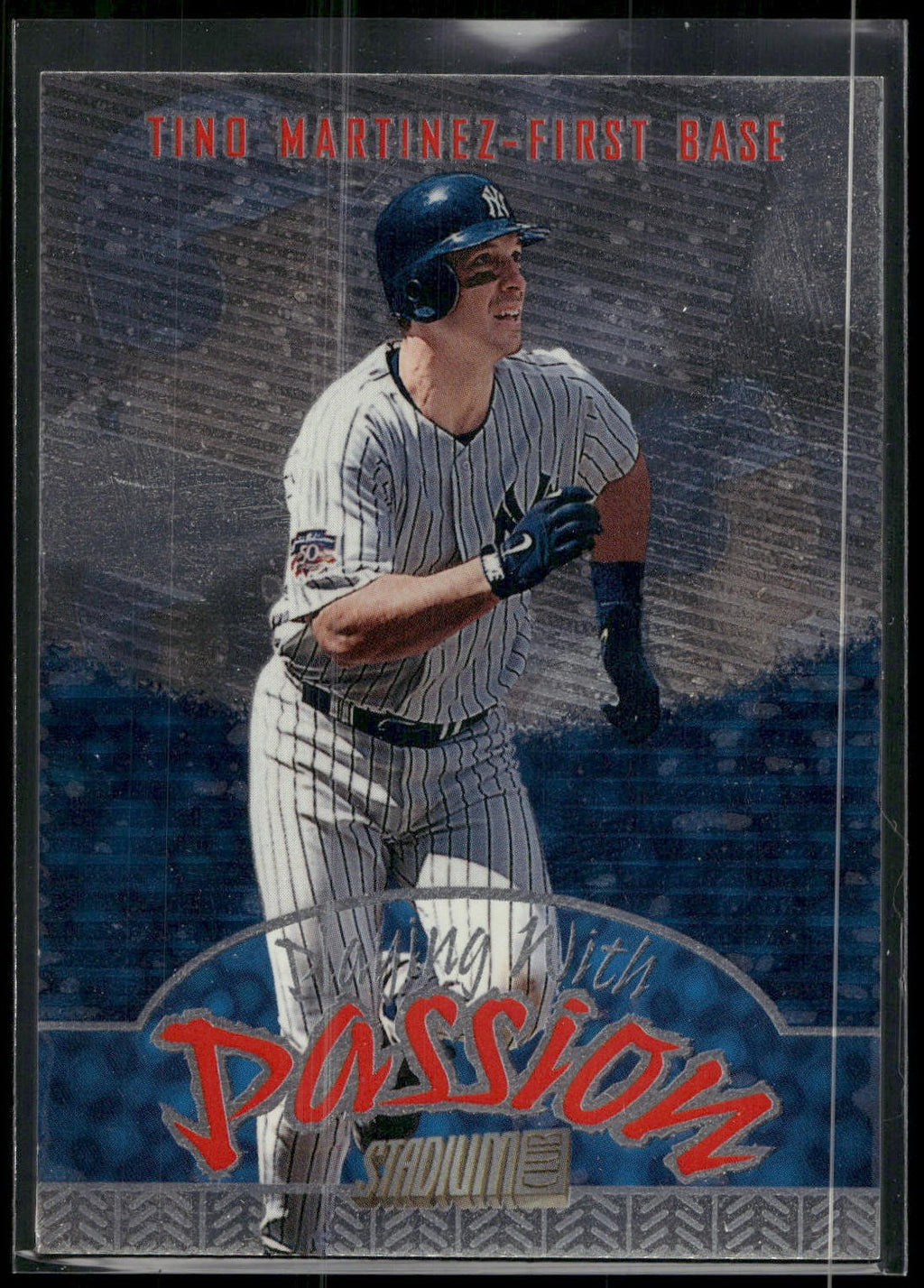 1998 Stadium Club #P8 Tino Martinez Playing with Passion