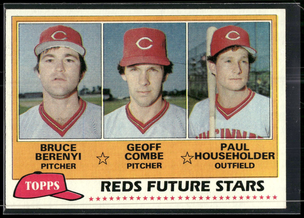1981 Topps #606 (Bruce Berenyi / Geoff Combe / Paul Householder)