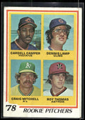 1978 Topps #711 (Cardell Camper / Dennis Lamp / Craig Mitchell / Roy Thomas)