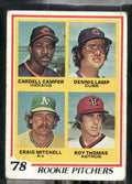 1978 Topps #711 (Cardell Camper / Dennis Lamp / Craig Mitchell / Roy Thomas)