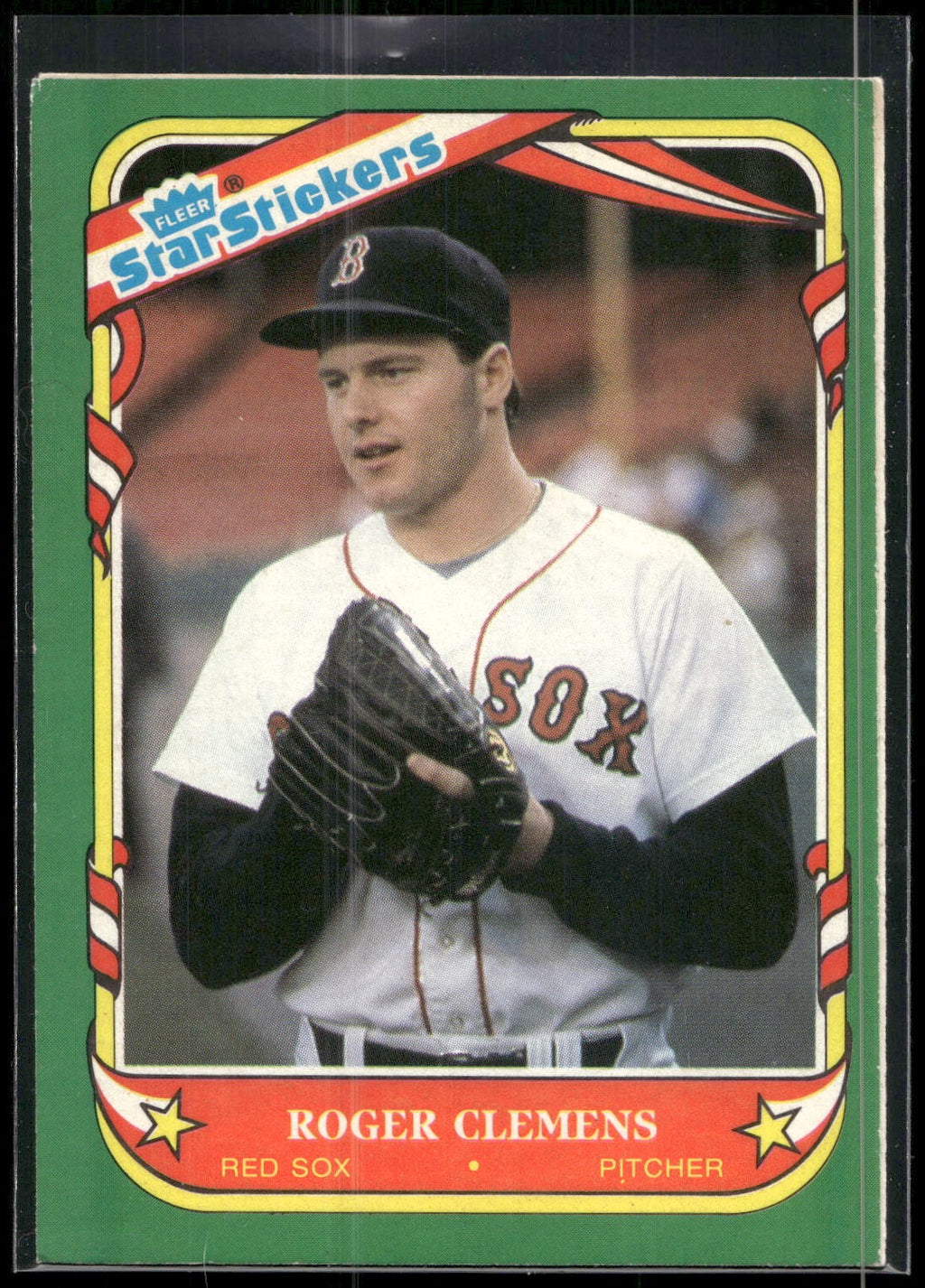 1987 Fleer Star Stickers #24 Roger Clemens