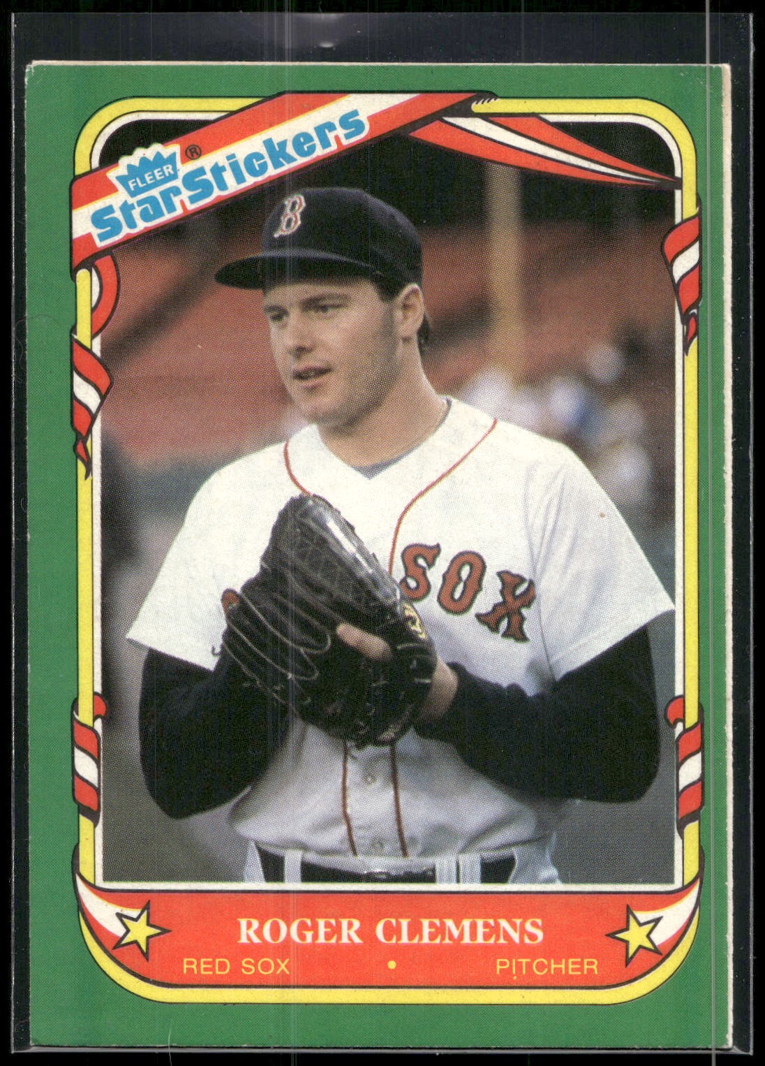 1987 Fleer Star Stickers #24 Roger Clemens