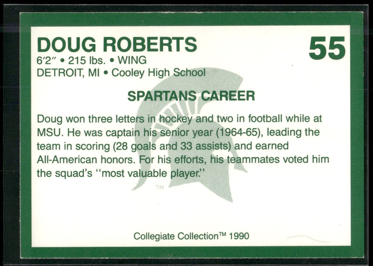 1990 Collegiate Collection Michigan State Spartans #55 Doug Roberts