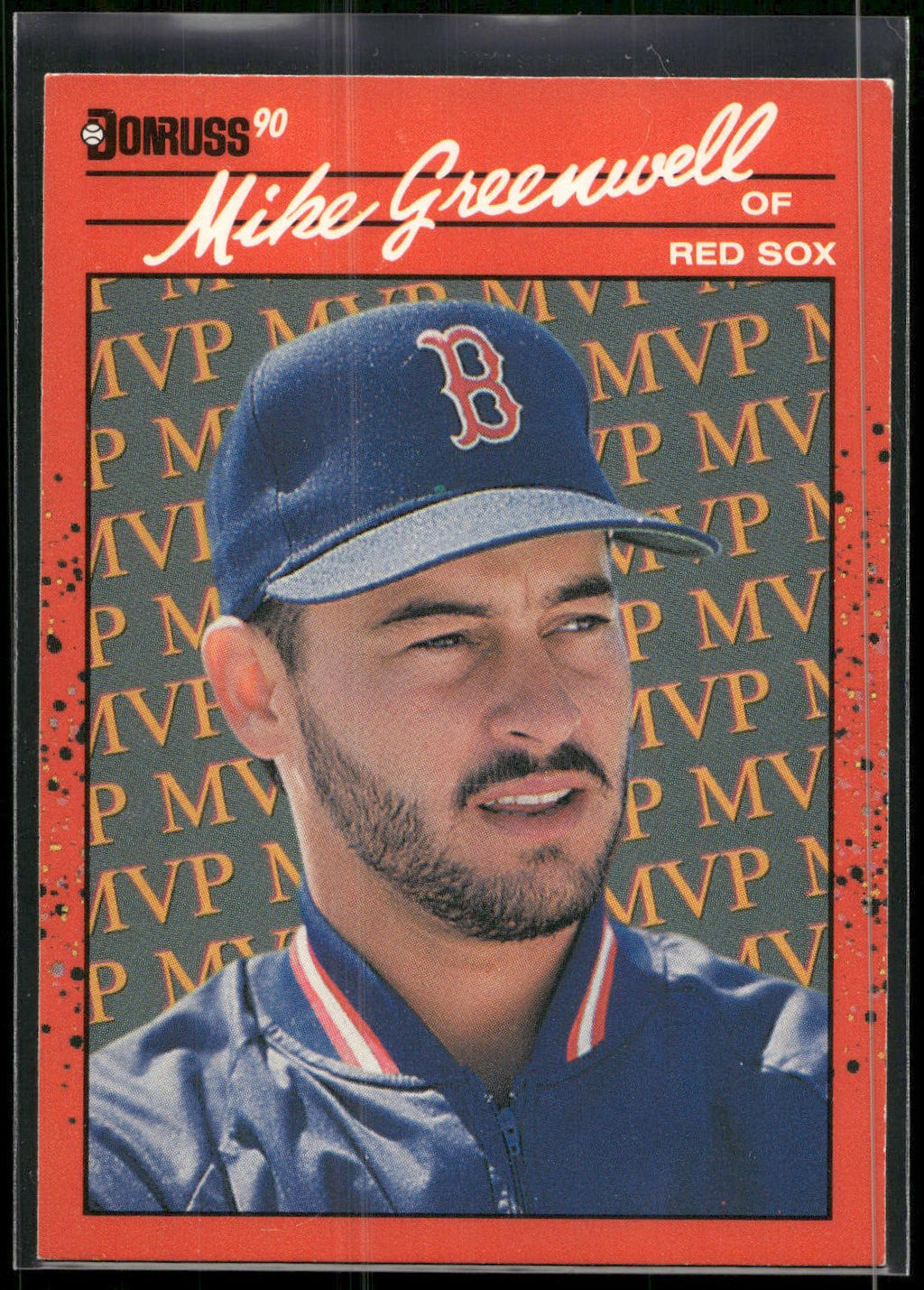 1990 Donruss #BC-17 Mike Greenwell Bonus MVP's