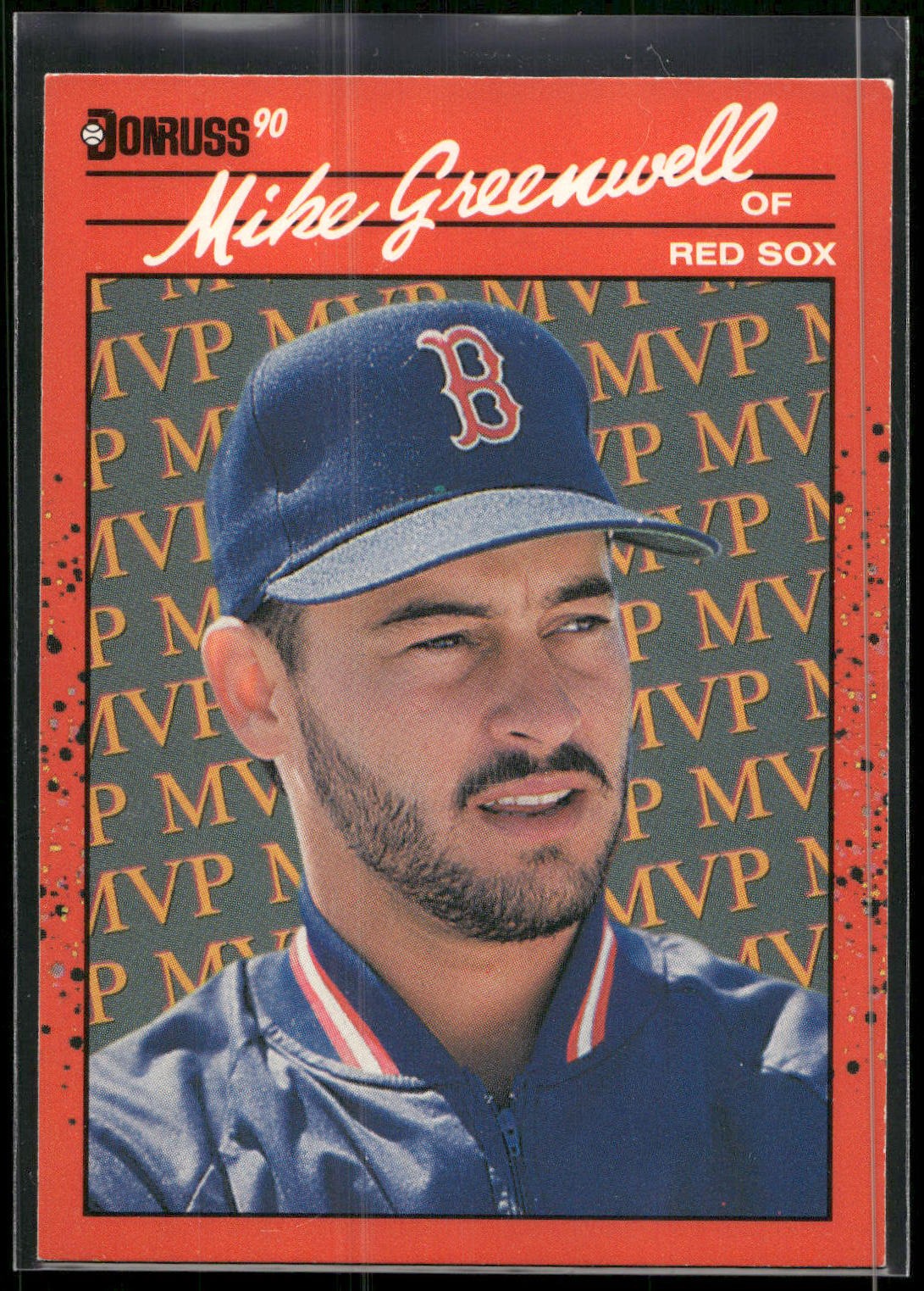 1990 Donruss #BC-17 Mike Greenwell Bonus MVP's