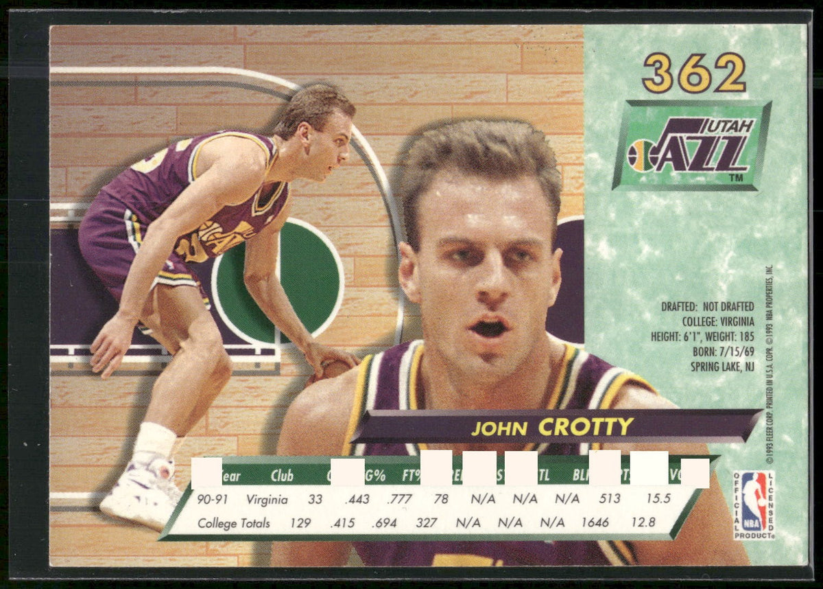 1992-93 Ultra #362 John Crotty