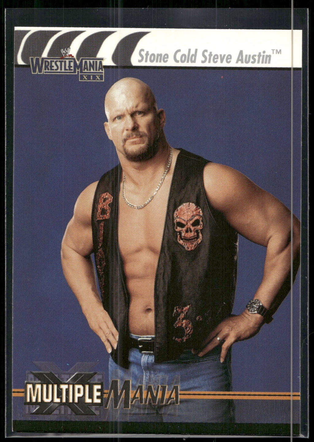 2003 Fleer WWE WrestleMania XIX #90 Stone Cold Steve Austin