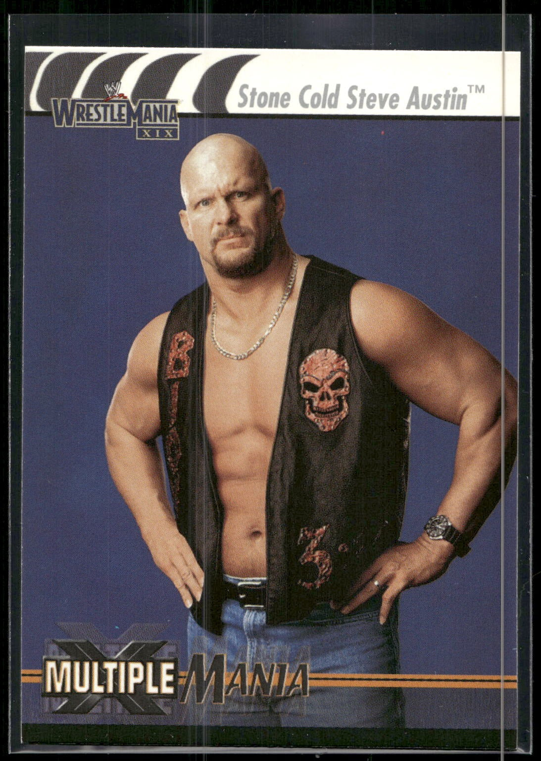 2003 Fleer WWE WrestleMania XIX #90 Stone Cold Steve Austin