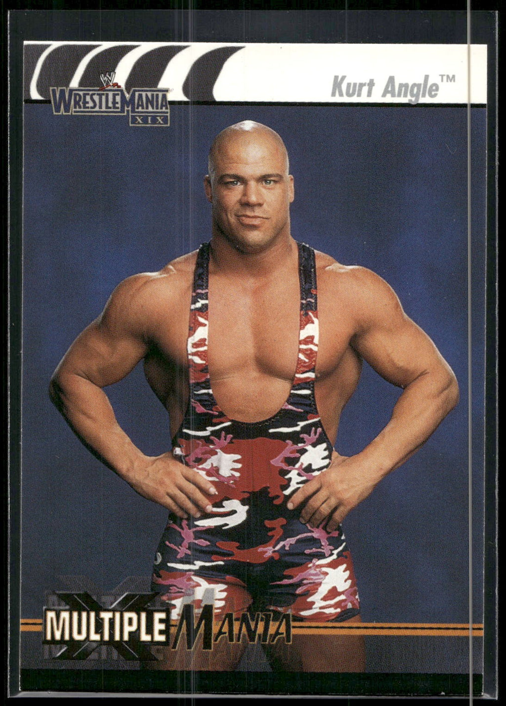 2003 Fleer WWE WrestleMania XIX #81 Kurt Angle