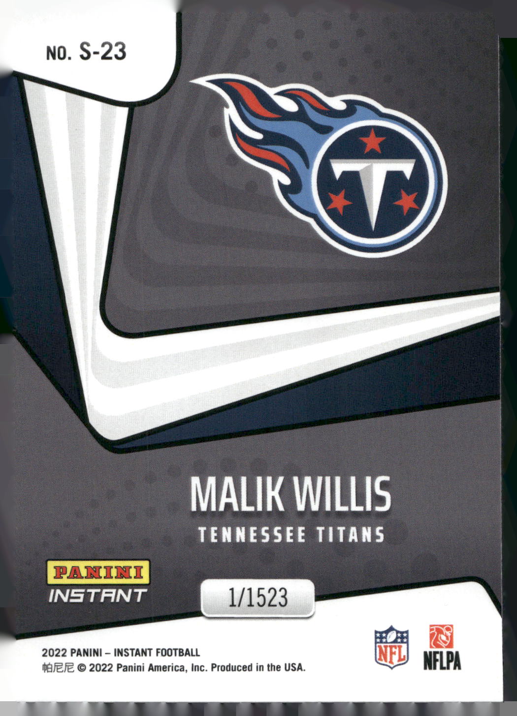 2022 Panini Instant NFL Supernova Complete 24-Card Set 1/1523