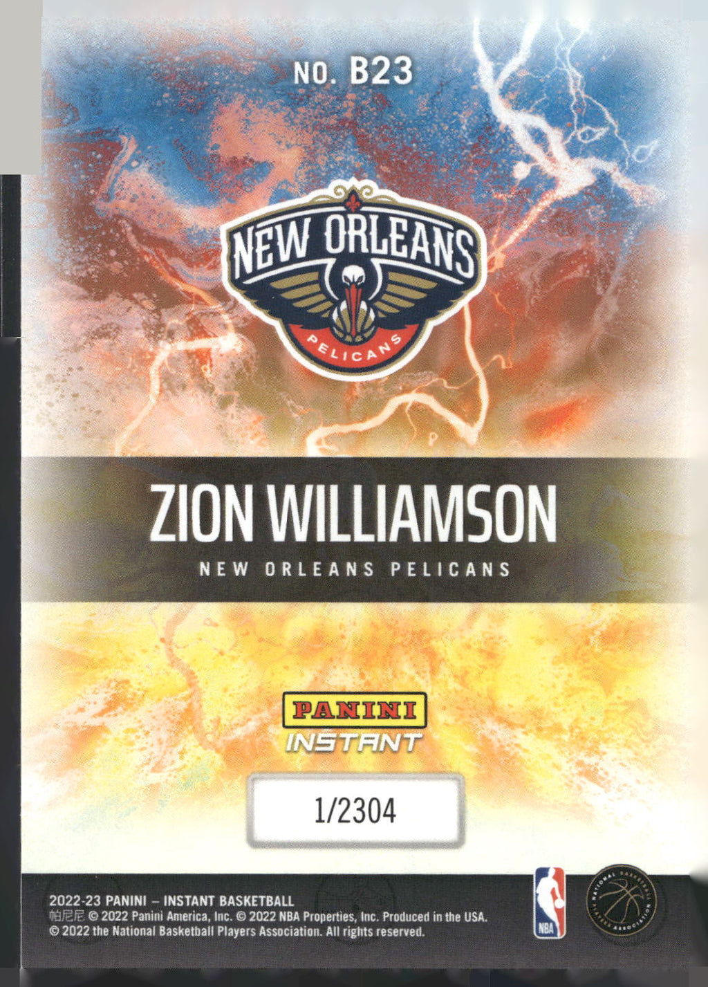 2022-23 Panini Instant NBA Breakaway Card Set