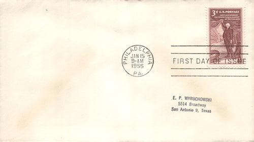 1952-1955 US Postal First Day Cover Envelope Lot of 5