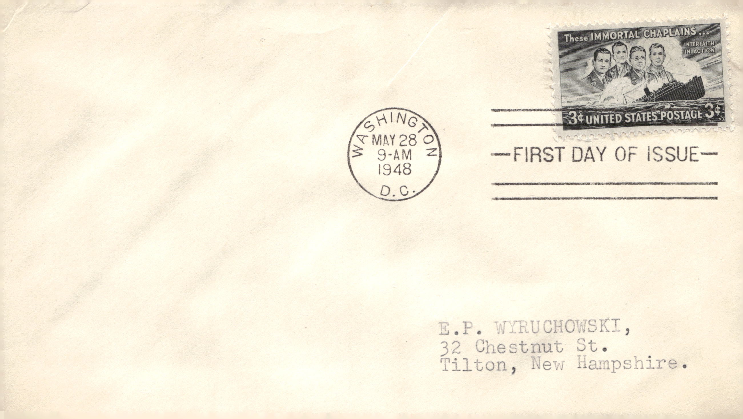 1952-1955 US Postal First Day Cover Envelope Lot of 5