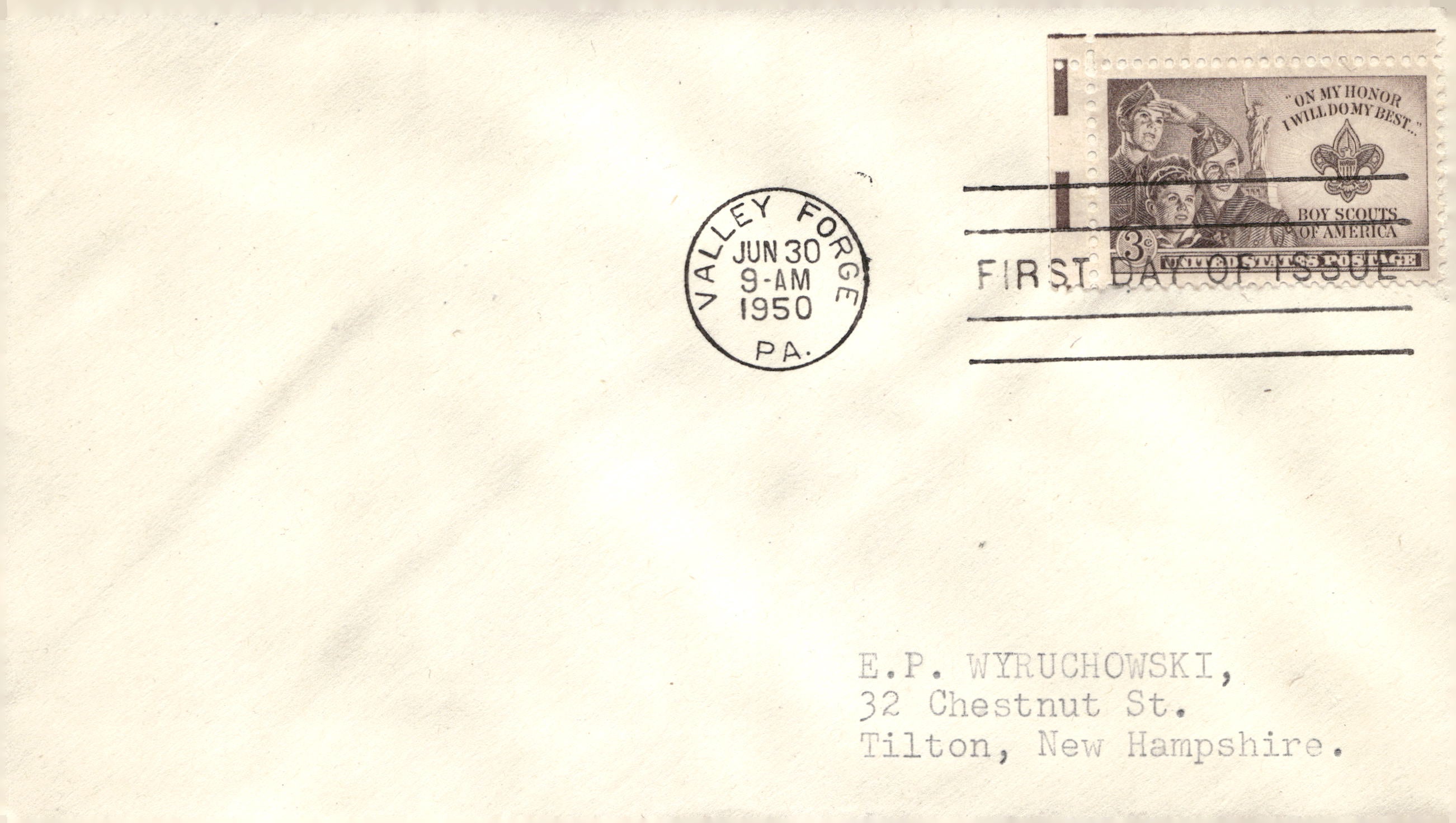 1952-1955 US Postal First Day Cover Envelope Lot of 5
