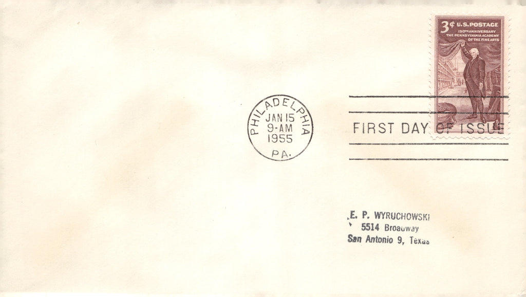 1950-1955 US First Day Cover Envelope Lot of 4