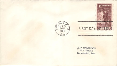 1950-1955 US First Day Cover Envelope Lot of 4