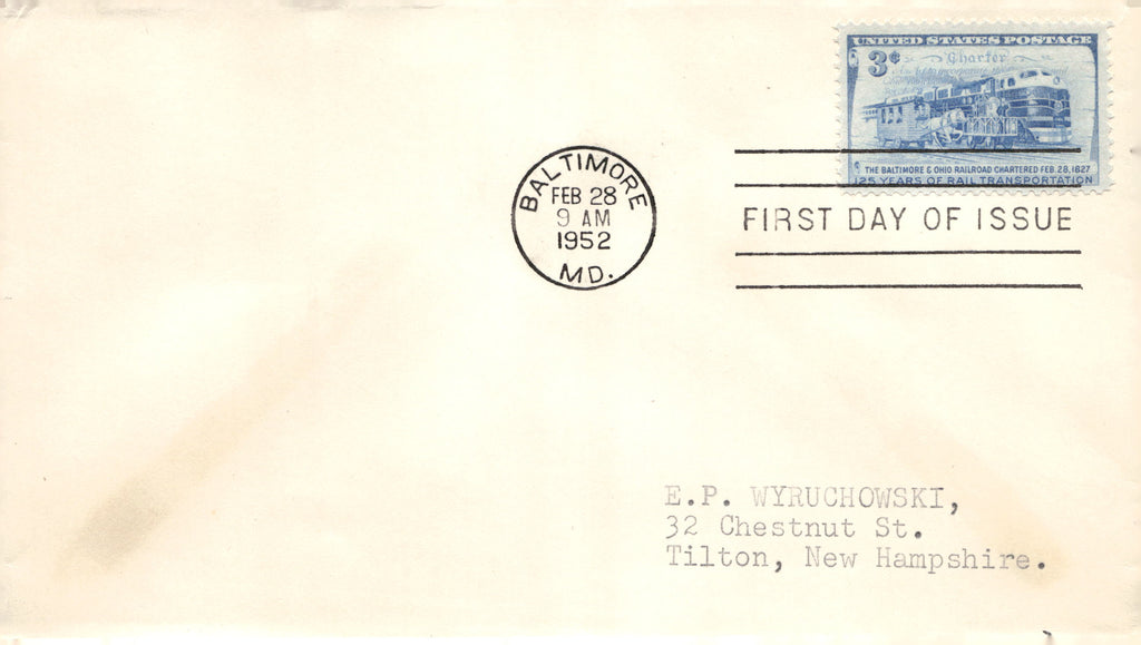 1950-1955 US First Day Cover Envelope Lot of 4