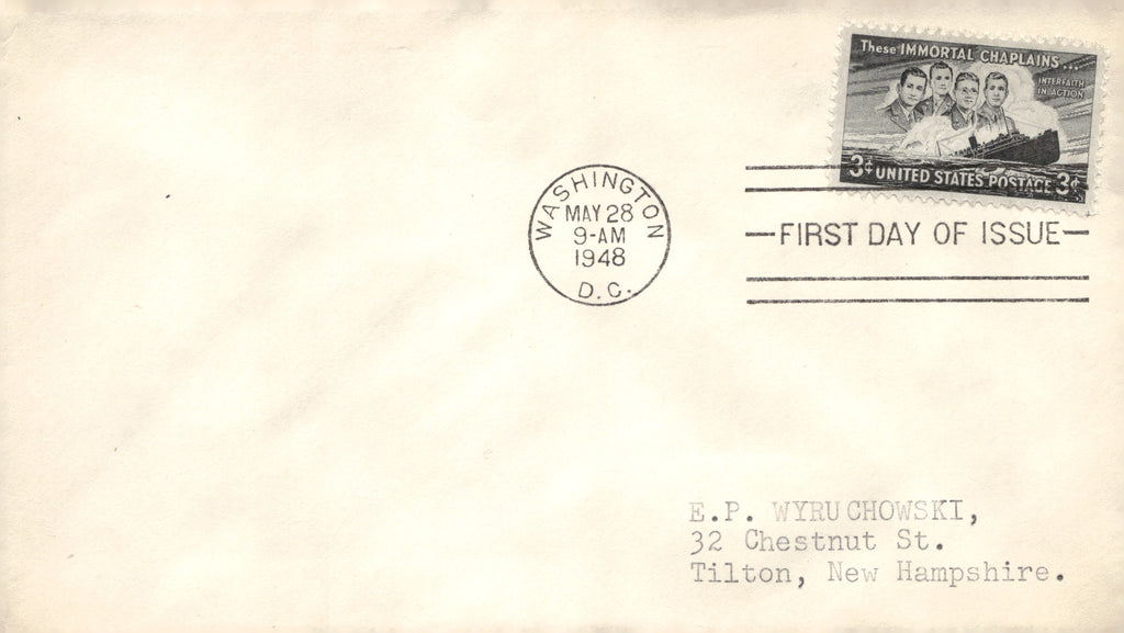 1950-1955 US First Day Cover Envelope Lot of 4