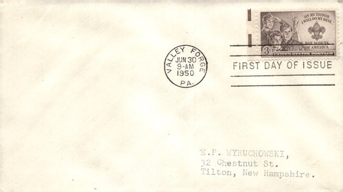 1950-1955 US First Day Cover Envelope Lot of 2