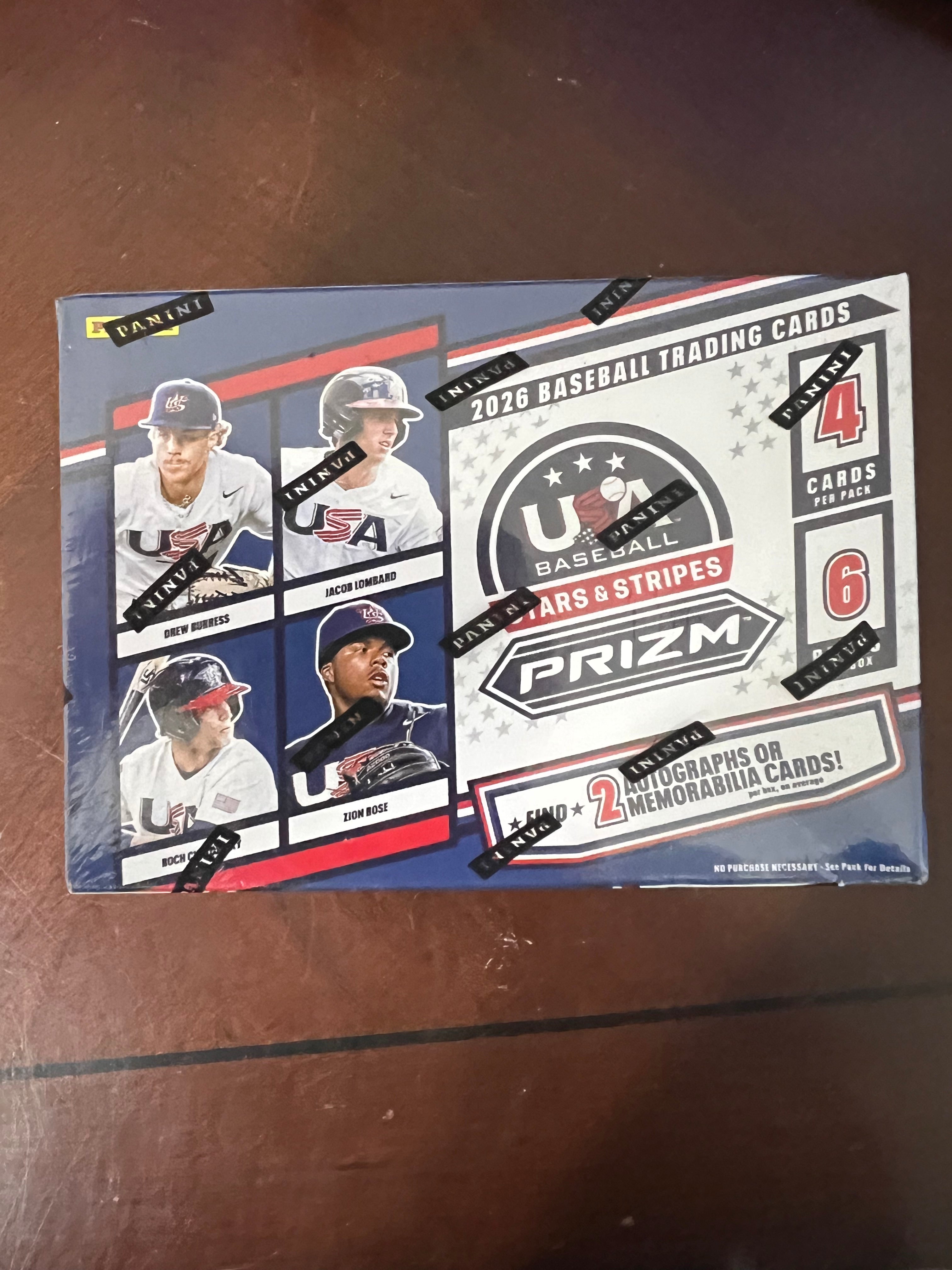 2026 Panini Stars & Stripes Baseball Prizm Blaster Box