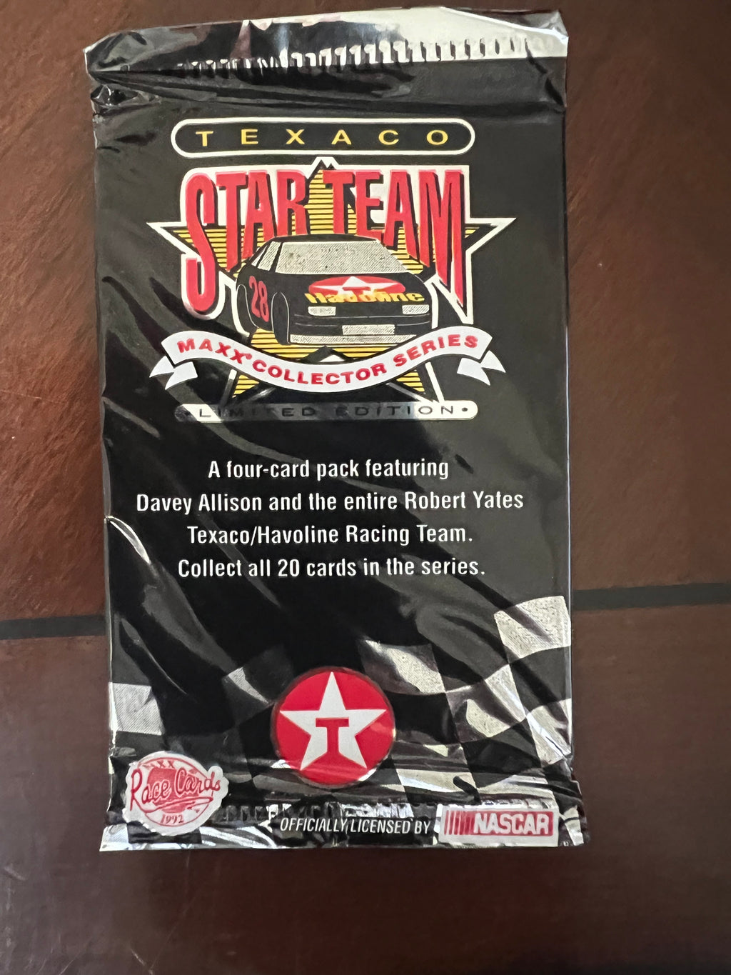 1992 Maxx Texaco Star Team 4-Card Pack